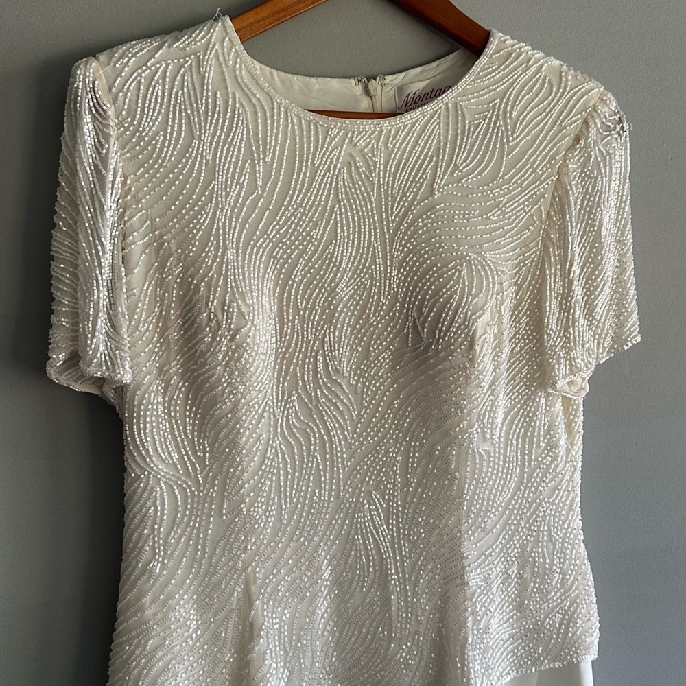 Wedding Ivory Beaded dress - Picture 2 of 7